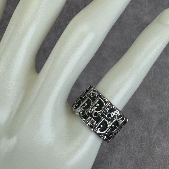 Christian Dior Oblique Trotter 2 Cocktail Ring 6 - Picture 3 of 6